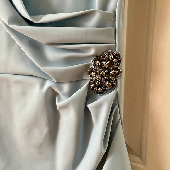 Alex Evenings Ice Blue Party Dress - Picture 3 of 4